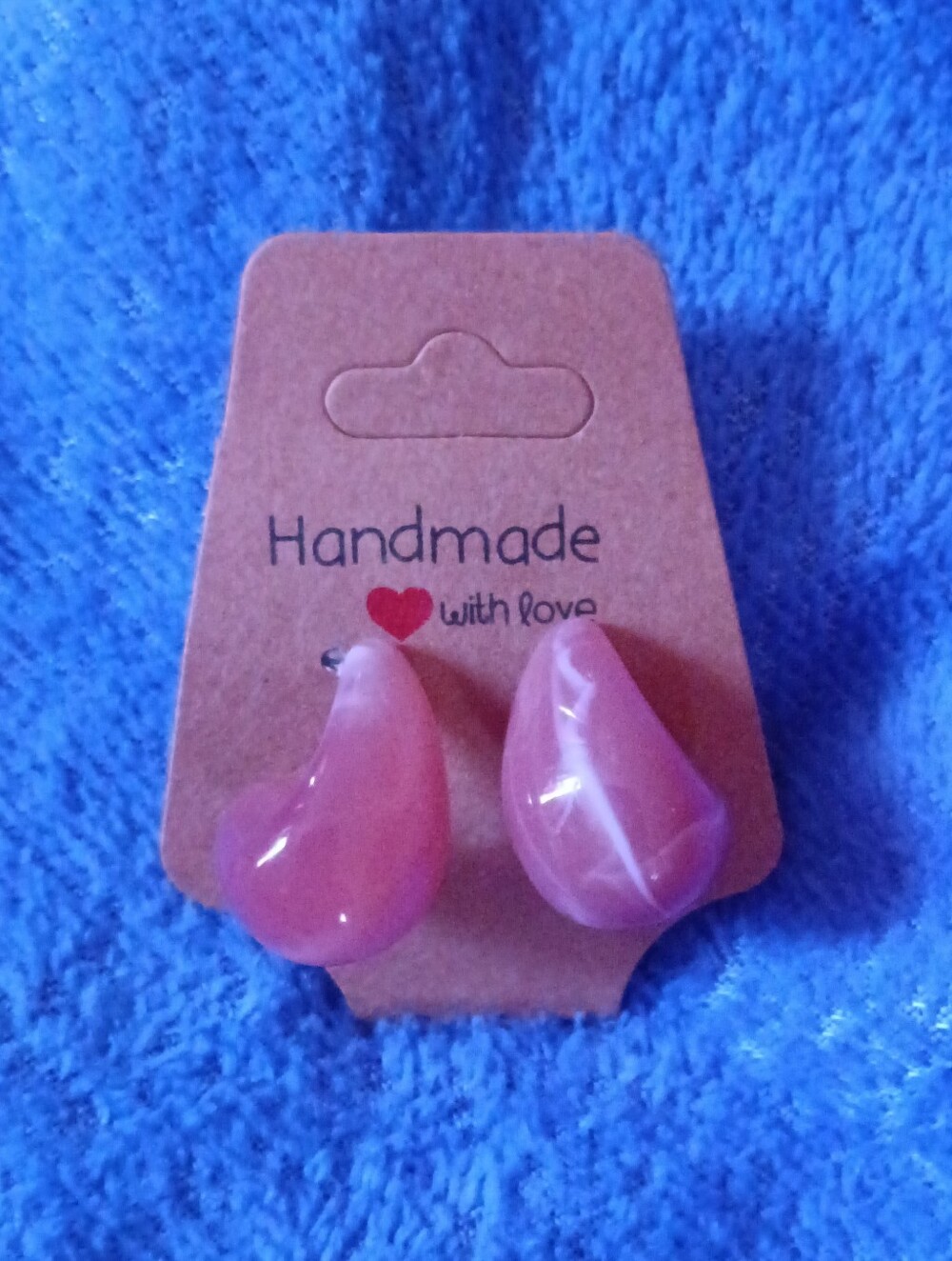 Pink Teardrop Earrings